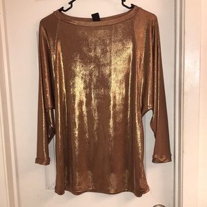 Ladies size small bronze blouse